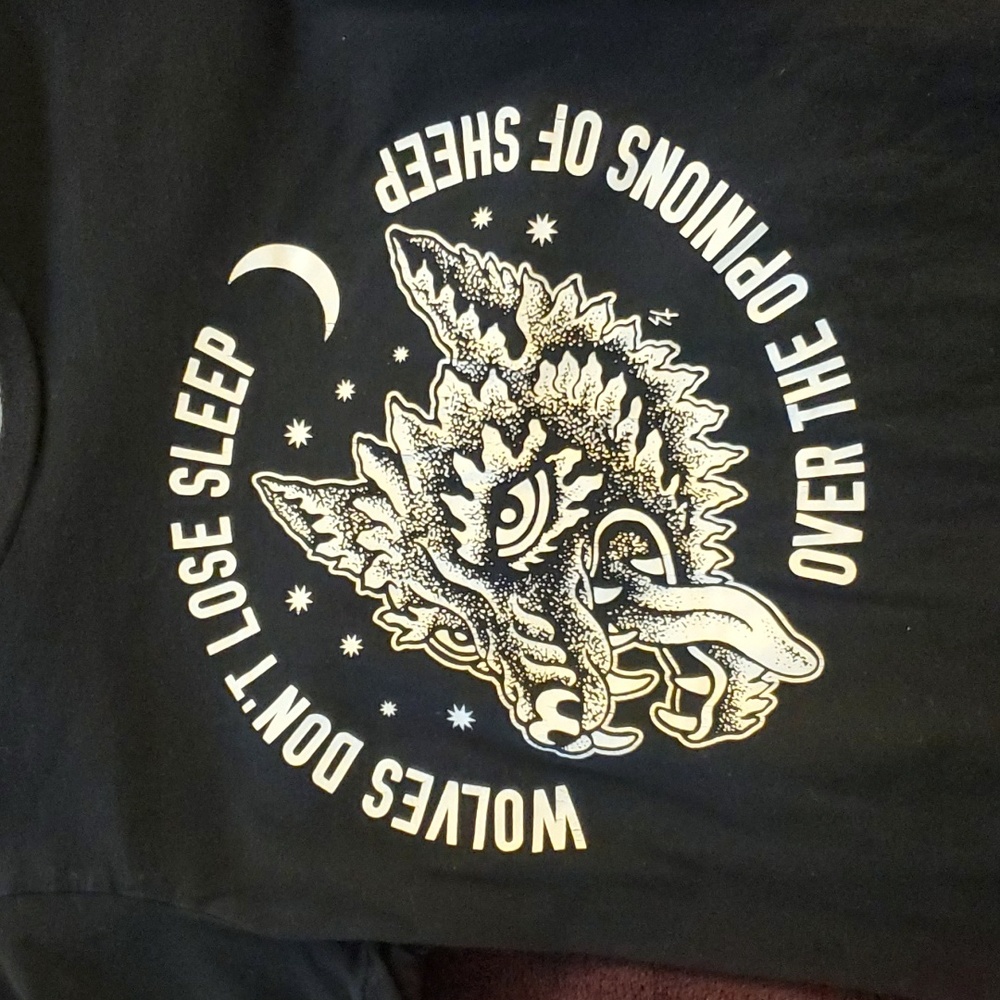 Sketchy tank wolves/sheep tshirt